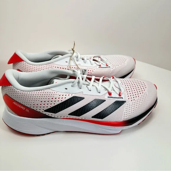 Men’s Adidas Adizero SL Running Shoes Jogging Training Sports White NWT IG5941 - Picture 4 of 9